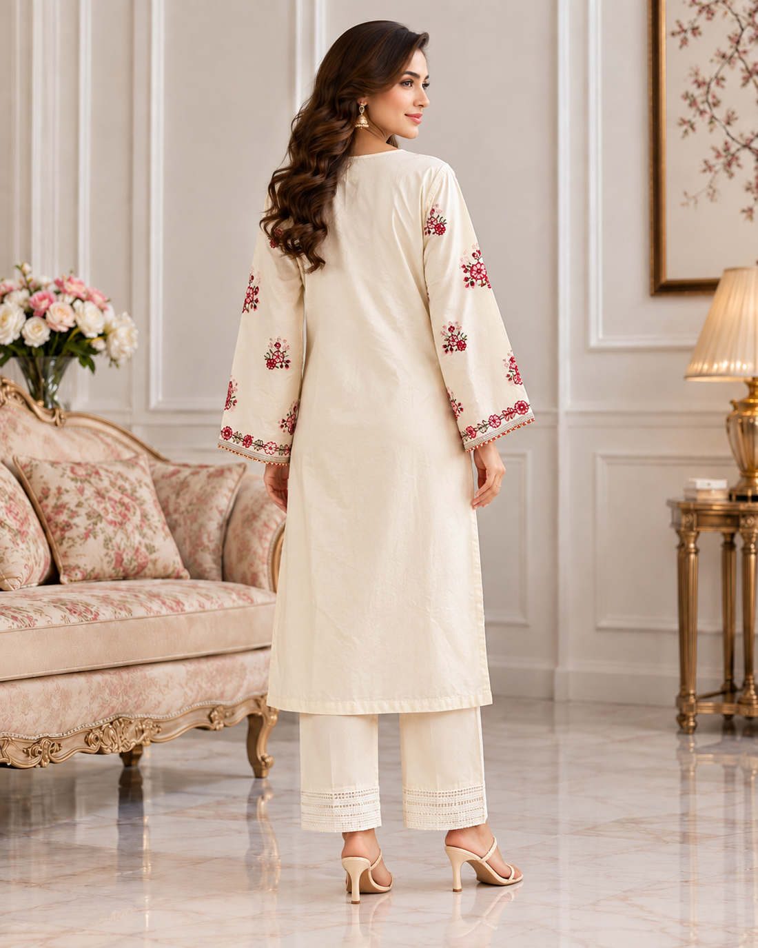 MEER 2PC EMBROIDERED DRESS