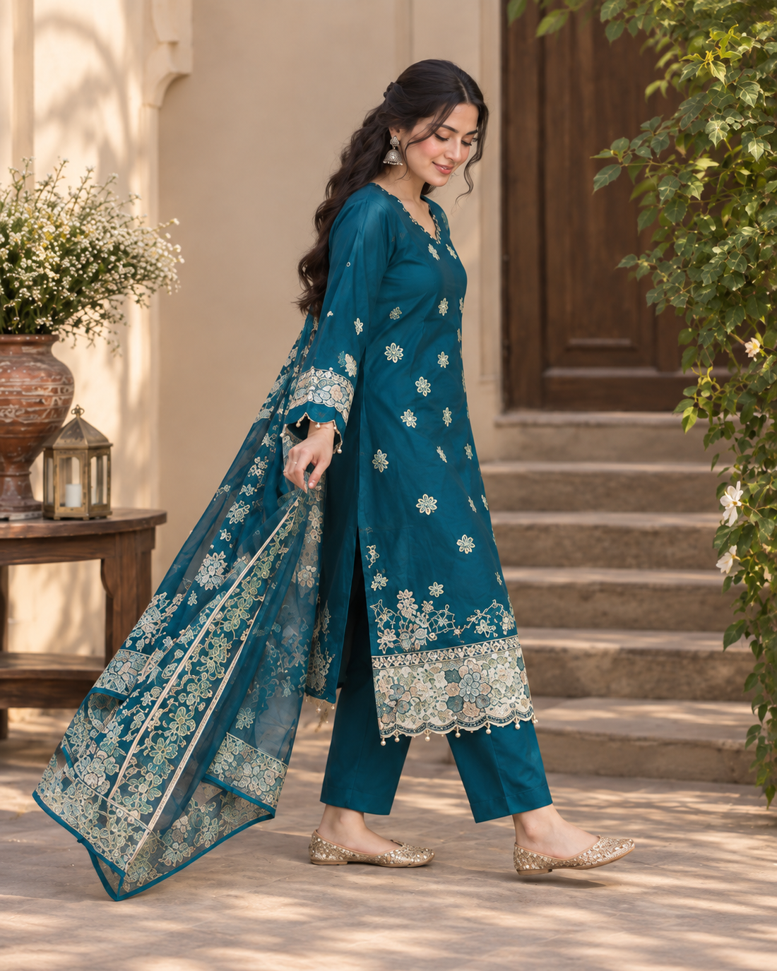 Zink Embroidered Fancy Lawn 3pc