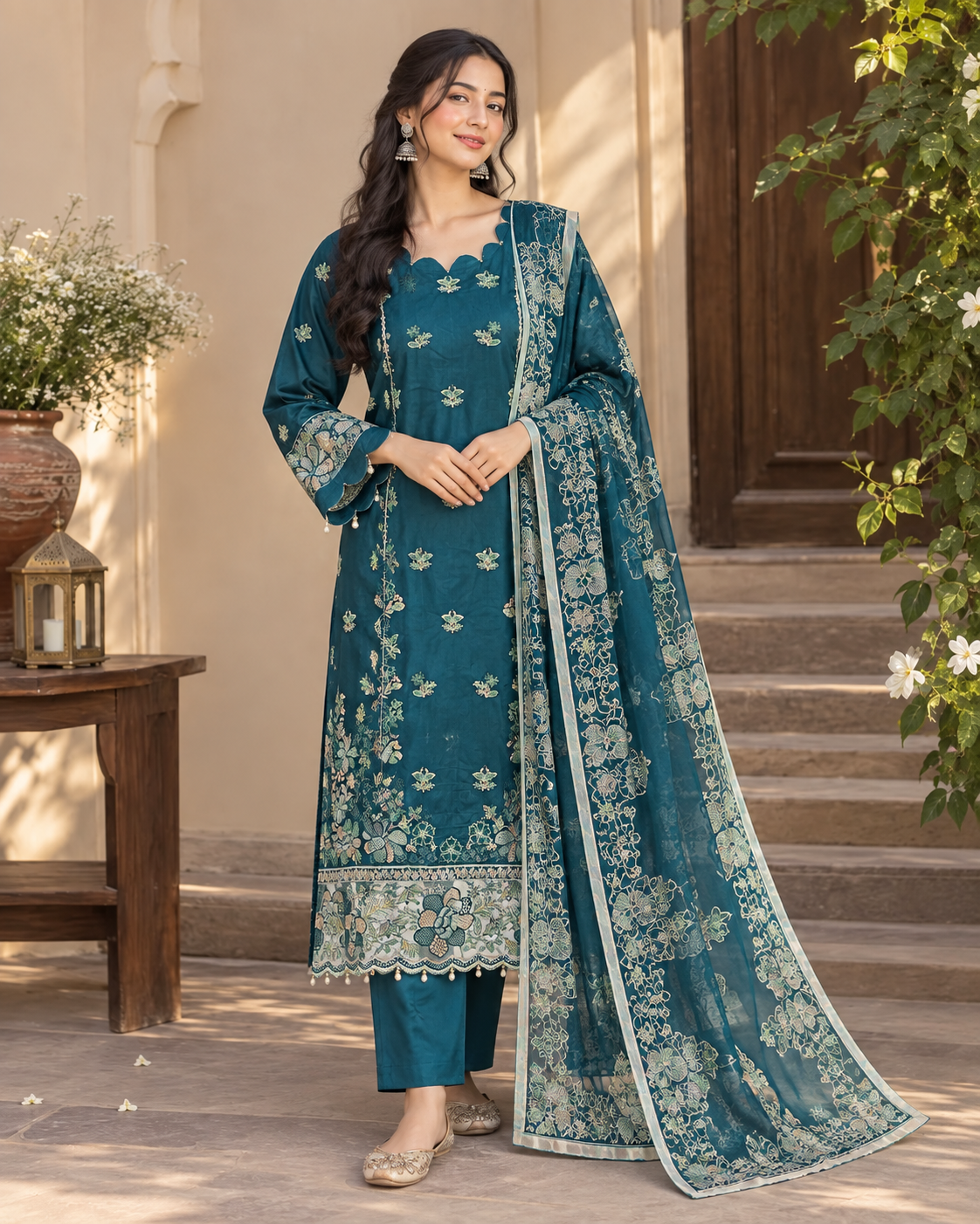 Zink Embroidered Fancy Lawn 3pc